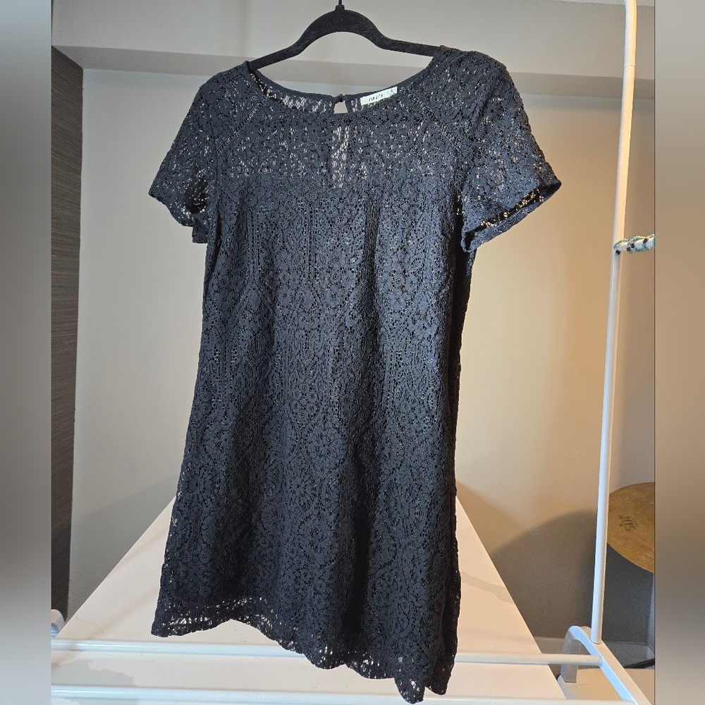 Mini Black Lace Dress